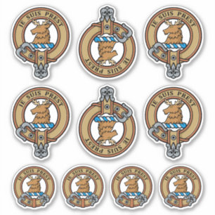 Adesivo Clan Fraser do Lovat Crest Sticker Set