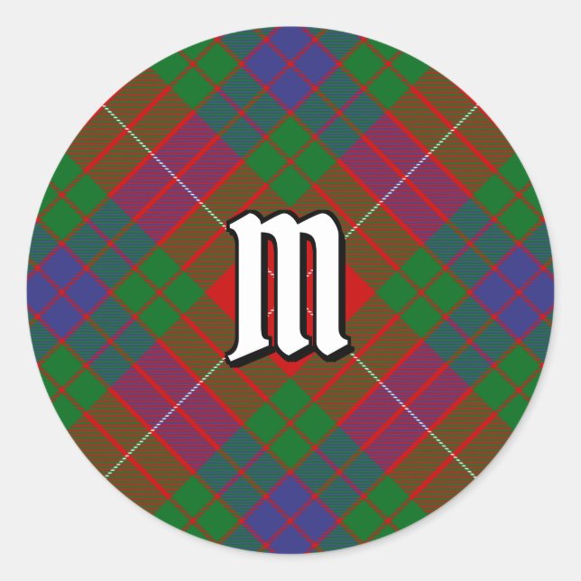 Adesivo Clan Fraser Tartan Classic Round Sticker (Frente)