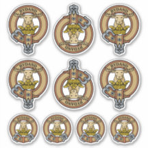 Clan Gordon Crest Sticker Set