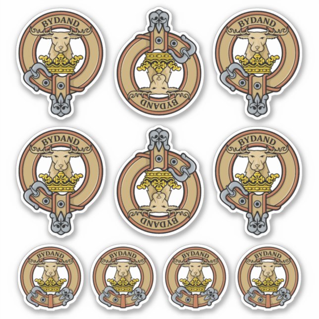 Adesivo Clan Gordon Crest Sticker Set (Frente)
