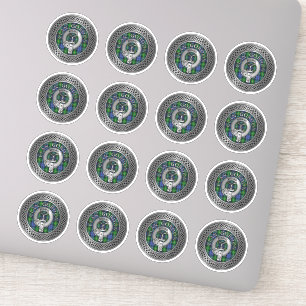 Adesivo Clan Gordon Crest & Tartan Knot Sticker