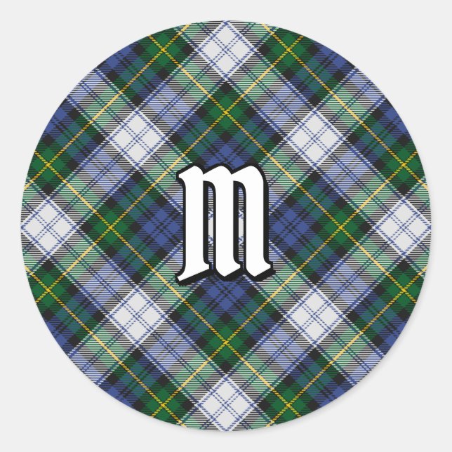 Adesivo Clan Gordon Dress Tartan Classic Round Sticker (Frente)
