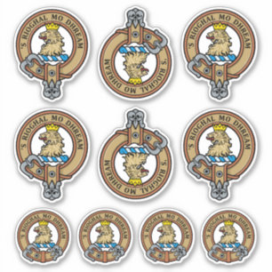 Adesivo Clan Gregor Crest Sticker Set