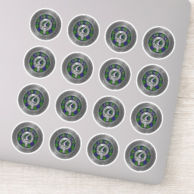 Adesivo Clan Gunn Crest & Tartan Knot Sticker (Detalhe)