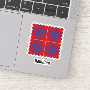 Adesivo Clan Hamilton Red Tartan Sticker