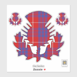 Adesivo Clan Hamilton Thistle Sticker
