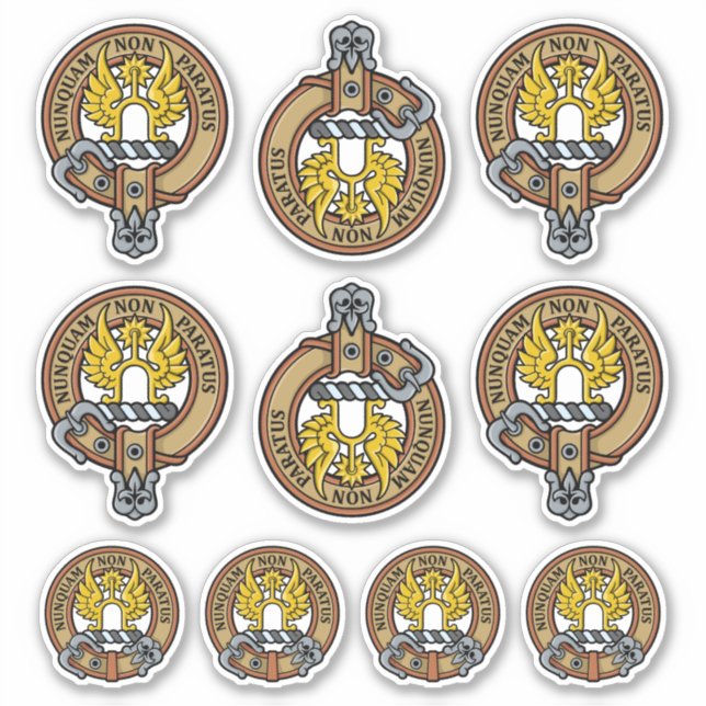Adesivo Clan Johnston Crest Sticker Set (Frente)