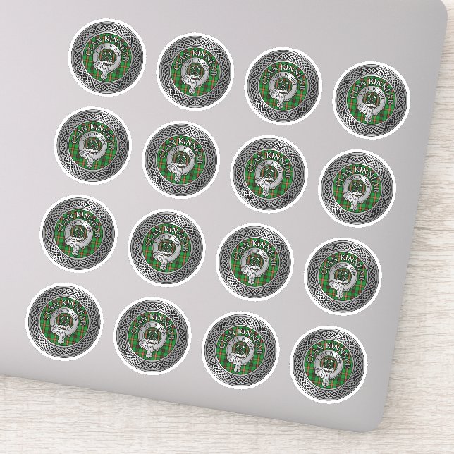 Adesivo Clan Kinnear Crest & Tartan Knot (Detalhe)