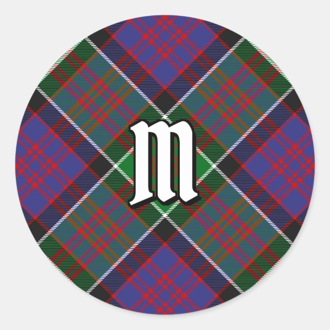 Adesivo Clan MacDonald do Clanranald Tartan (Frente)