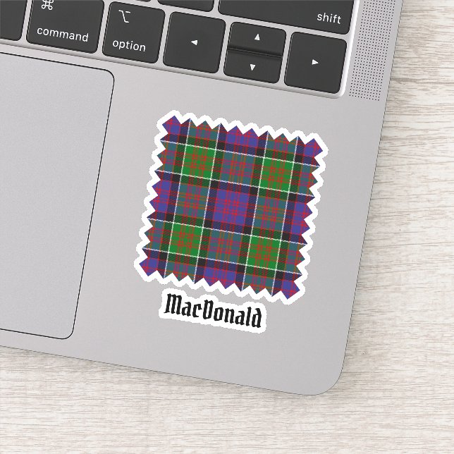 Adesivo Clan MacDonald do Clanranald Tartan Sticker (Detalhe)