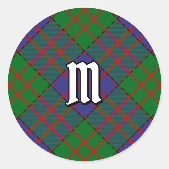 Adesivo Clan MacDonald Tartan Classic Round Sticker (Frente)