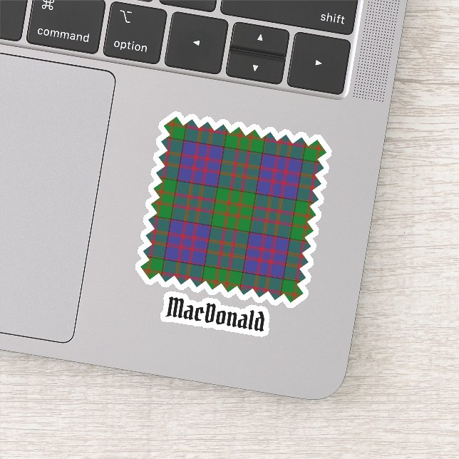 Adesivo Clan MacDonald Tartan Sticker (Detalhe)