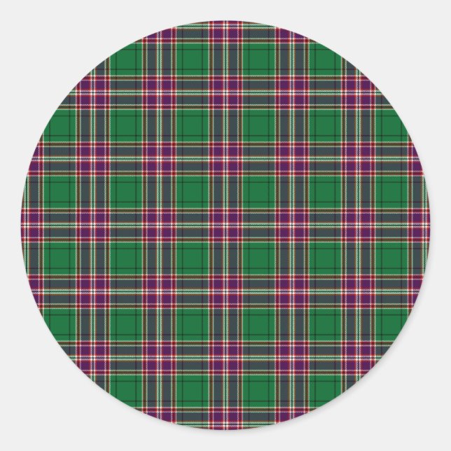Adesivo Clan MacFarlane caçando Tartan (Frente)