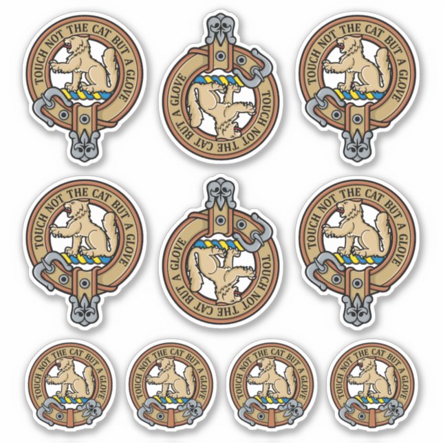 Adesivo Clan MacGowan Crest Sticker Set (Frente)