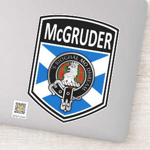 Adesivo Clan MacGregor Crest & Tartan Saltyre - McGruder