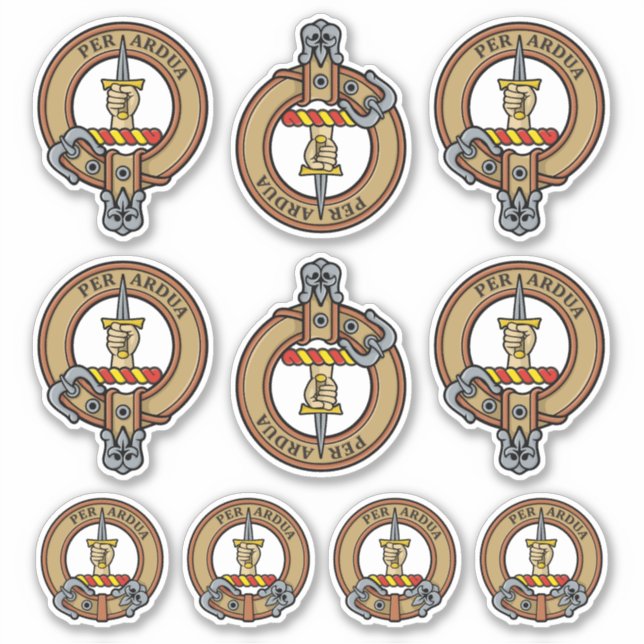 Adesivo Clan MacIntyre Crest Sticker Set (Frente)