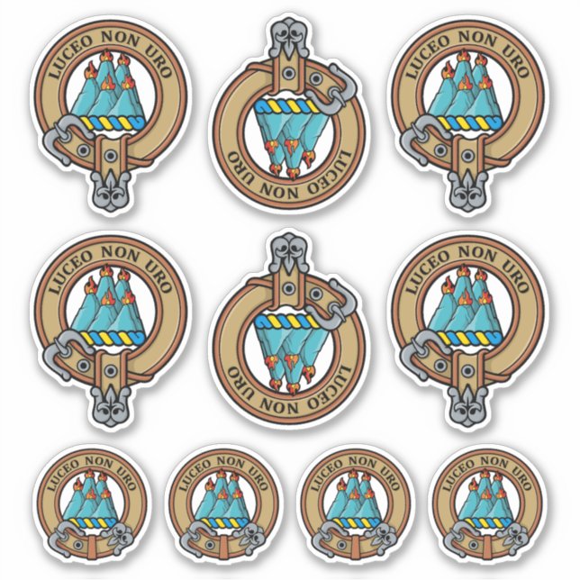 Adesivo Clan MacKenzie Crest Sticker Set (Frente)