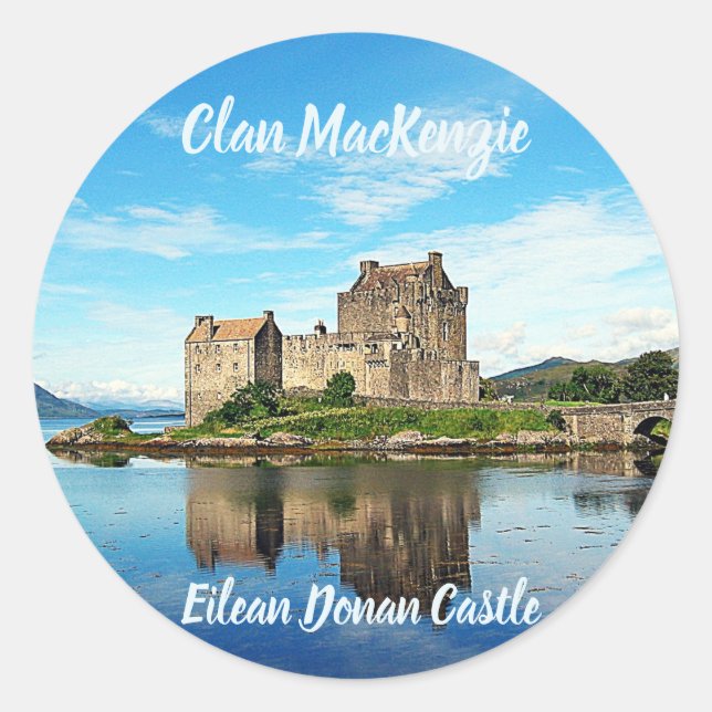 Adesivo Clan MacKenzie Eilean Donan Castle Scotland (Frente)