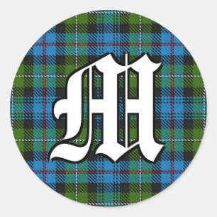 Adesivo Clan MacKenzie Tartan Monograma Clássico
