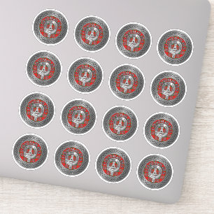 Adesivo Clan MacLean Crest & Tartan Knot Sticker