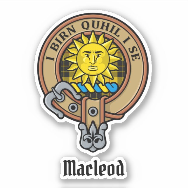 Adesivo Clan MacLeod de Lewis Crest (Frente)