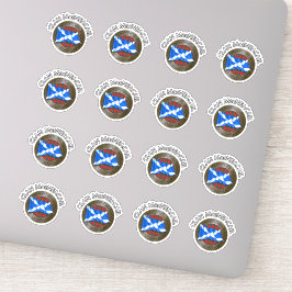 Adesivo Clan MacNeacail Tartan Knot & Flag