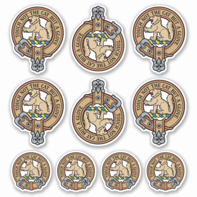 Adesivo Clan MacPherson Crest Sticker Set (Frente)