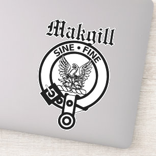 Adesivo Clan Makgill Crest Crachá Large Stick