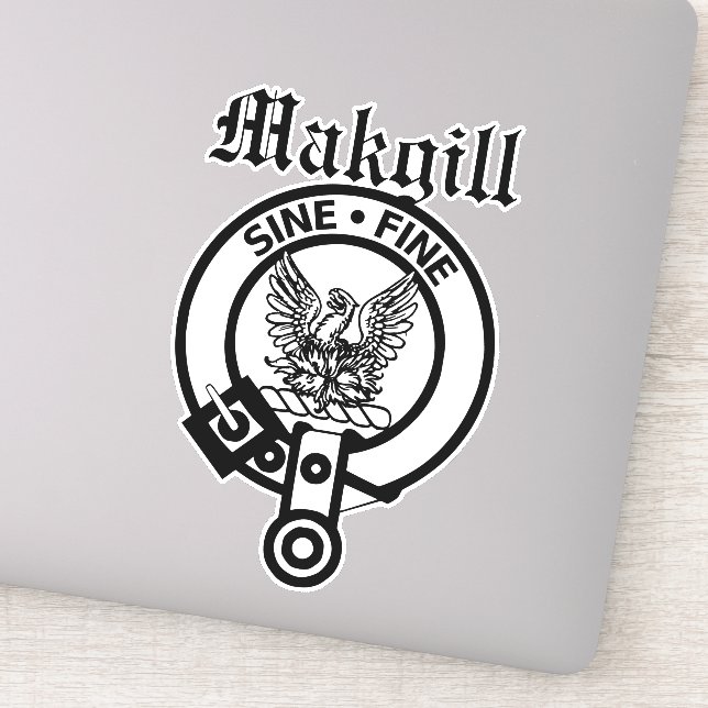 Adesivo Clan Makgill Crest Crachá Large Stick (Detalhe)