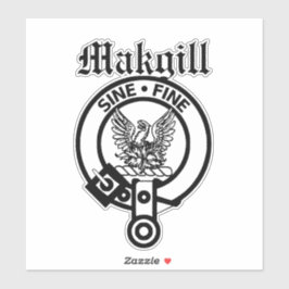 Adesivo Clan Makgill Crest Crachá Large Stick
