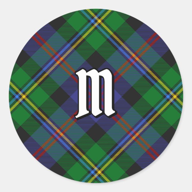 Adesivo Clan Malcolm Tartan (Frente)