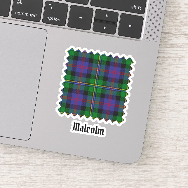 Adesivo Clan Malcolm Tartan (Detalhe)