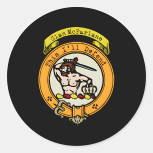 Adesivo Clan Mcfarlane Scottish Surname Crest