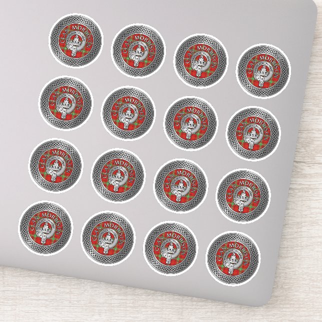Adesivo Clan Morrison Crest & Tartan Knot Sticker (Detalhe)