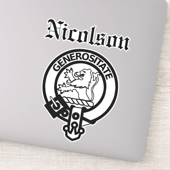 Adesivo Clan Nicolson Crest Crachá Large Sticker (Detalhe)