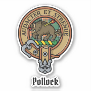 Adesivo Clan Pollock Crest Sticker