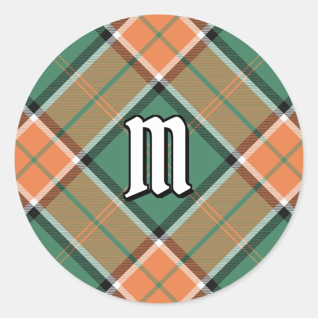 Adesivo Clan Pollock Tartan Classic Round Sticker (Frente)