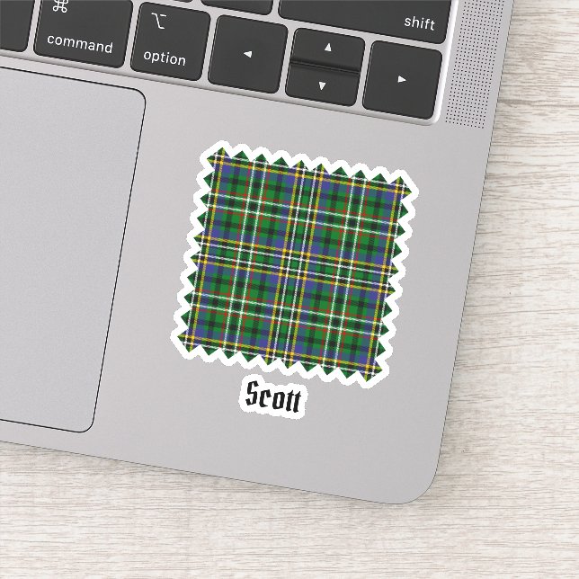 Adesivo Clan Scott Green Tartan Sticker (Detalhe)