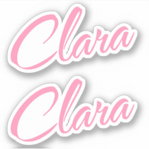 Adesivo Clara Decorative Name (Nome Decorativo Clara) no a