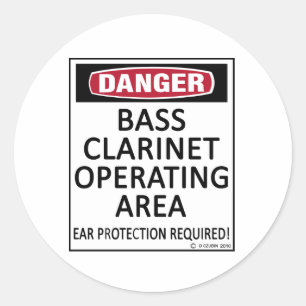 Adesivo Clarinet da área de operação