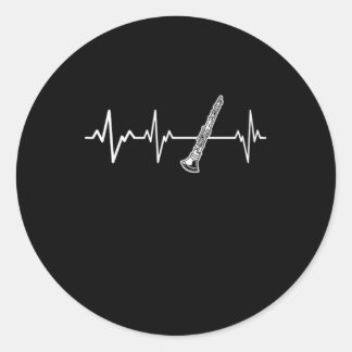 Adesivo Clarinet Heartbeat Classic Clarinetist Gift Idea