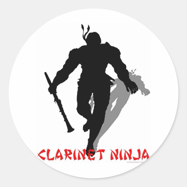 Adesivo Clarinet Ninja (Frente)