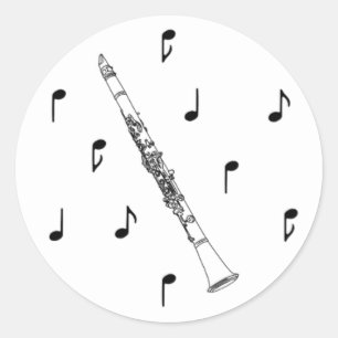 Adesivo Clarinete musical