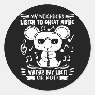 Adesivo Clarinets Player Clarinetista