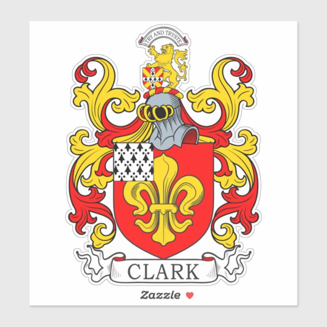 Adesivo Clark Family Crest (Folha)