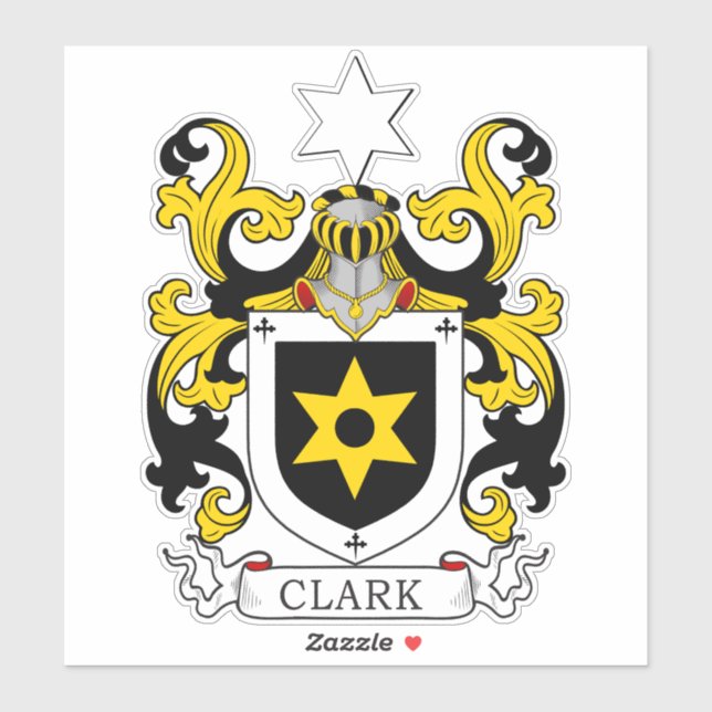 Adesivo Clark Family Crest (Folha)