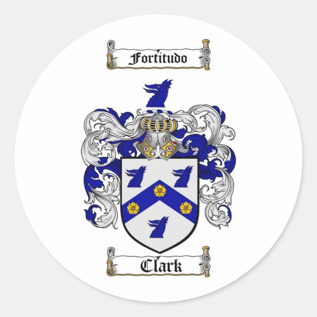 ADESIVO CLARK FAMILY CREST - CLARK CASACO DE ARMAS (Frente)