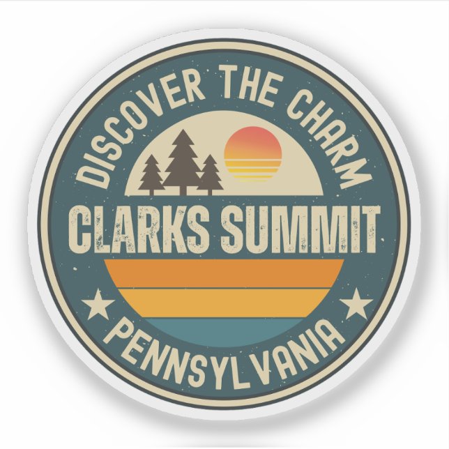 Adesivo Clarks Summit, Pensilvânia (Frente)