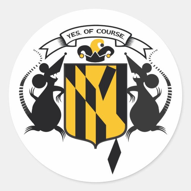 Adesivo Claro, Baltimore Sticker (Frente)