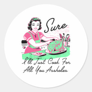 Adesivo Claro, vou cozinhar para todos vocês, buracos de A